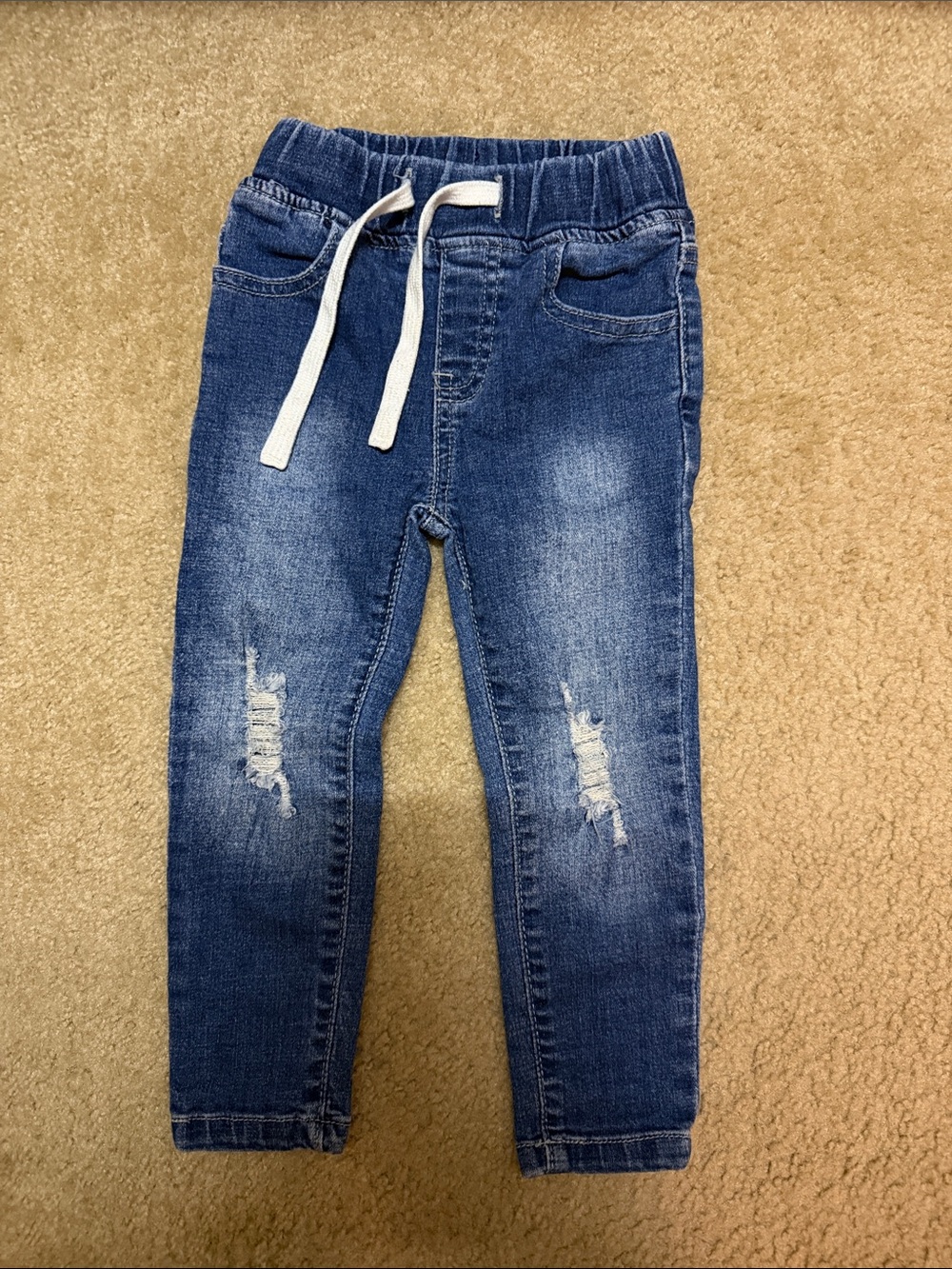 Little Bipsy Indigo Blue Distressed Jogger Jeans